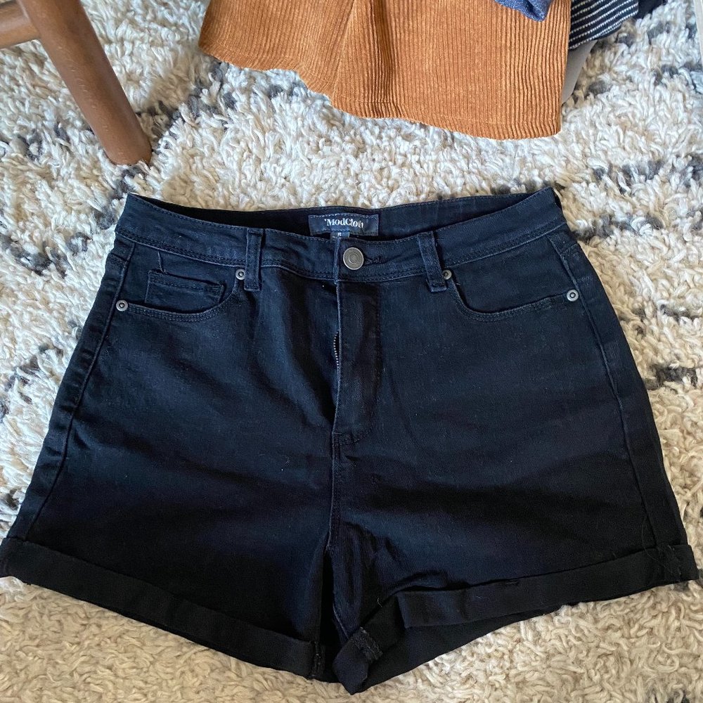 Mod Cloth High Waisted Denim Shorts
